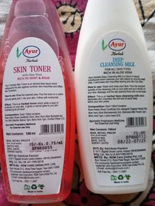 Ayur Skin Toner, Cleanser And Eyeliner