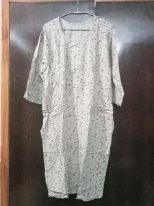 Gray Colour Printed Straight Kurti, It's Not Used
