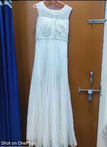 Off White Ethnic Gown 🤍