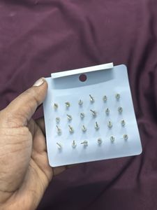 Roslynd Rhinestone Stud Earring Set pack of 12