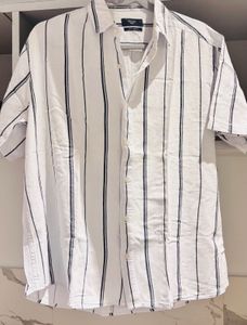 Linen Striped Shirt - M