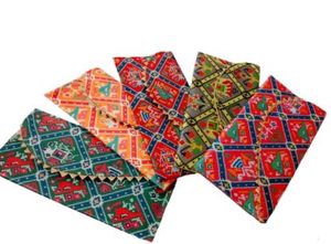 Colorful shagun envelope with jaipuri print-1 pc