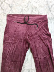 Burgundy Velvet Pants