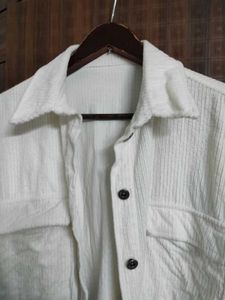 SALE 🛍️ Oversized Corduroy Jacket White