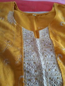 Gold Embroidered Tunic Kurta