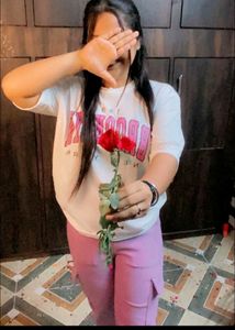 White Oversized Tshirt For Women
