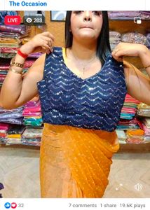 ❤️❤️ SAREE FOR HALDI & COCKTAIL WITH BLOUSE Ready