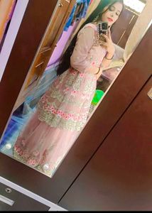 Long Flare Blouse With Sharara