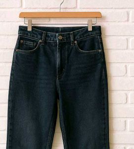 Dark Wash Denim Flared Jeans
