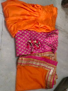 Beautiful Magenta Kurta With Dupatta