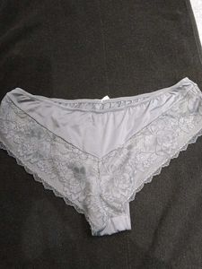 Embroidery Gray Lace Trim Pantie
