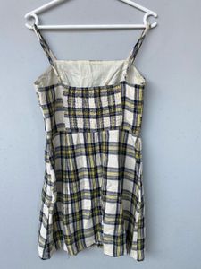 Checked Short Dress