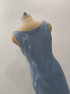 Elegant Blue Slip Dress