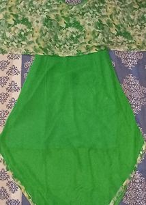 Women Green Flaired Kurti