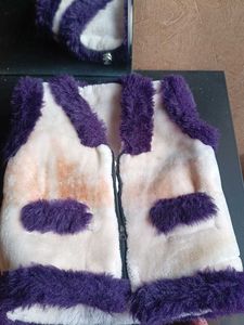 Fur Jacket With Half Sleeve