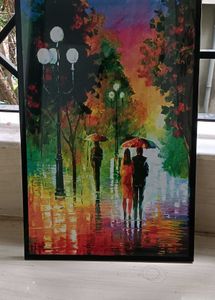Water Paint Photo Frame With Quality Glass
