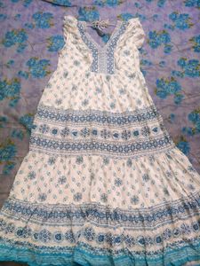 White And Blue Dress