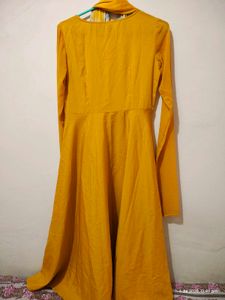 Yellow Anarkali Suit with Dupatta