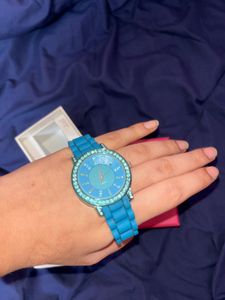 Aqua Blue QUARTZ wristwatch