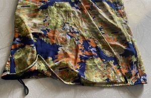 Branded FIG multi colour blouson-style top|Size:xl