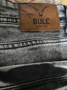 Gray Wash Denim Jeans