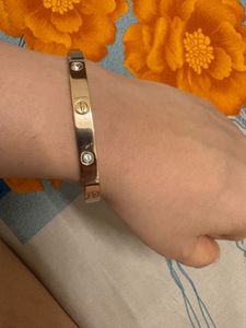 Cartier Dupe Bracelet Rose Gold Stainless Steel