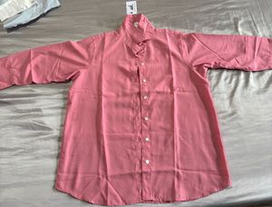 Pink Button-Down Shirt and pant