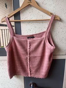 Cute pink crop top