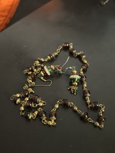 Necklace- Brown And Golden Designed