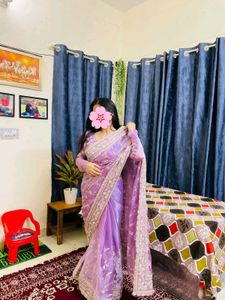 Saree+ Stiched Blouse+ Peticot