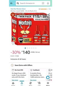 🔥Mortein Machine with 2 Pack DND Liquid