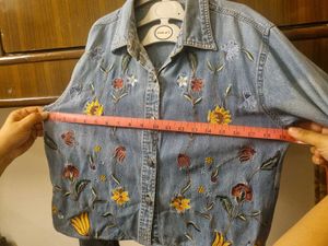Floral Denim Shirt