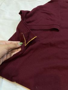 Burgundy Polo Shirt - Size M