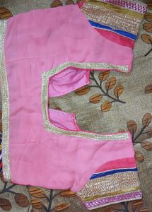 Pink Readymade Saree Blouse