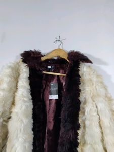 Cream And Brown Fur Jacket (Women&#39;s)