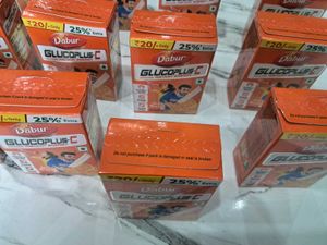 Dabur GlucoPlus-C, Orange Flavor - Bulk Deal!