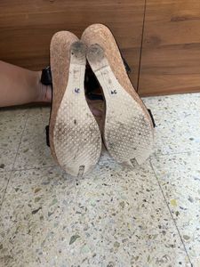 👡🖤 Chic Black Woven Wedge Sandals 🖤 👡