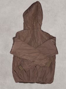 Fuzzy Trim Hooded Jacket