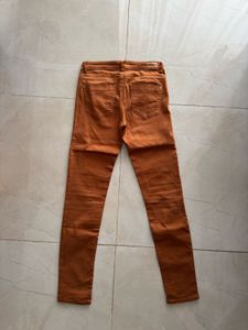 Zara Trafaluc Skinny Jeans, Brown, Low Rise