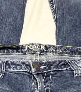 Y2k Low Rise Vintage Studded Bootcut Jeans