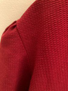 Popwings Red V-Neck Puff Sleeve Top