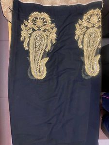 Elegant Black &amp; Gold Saree