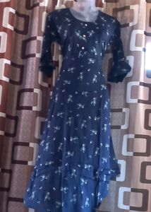 New Navy Blue Color Ambrela Kurta Pack Of 1