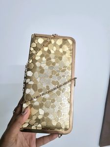 Golden Partywear Clutch