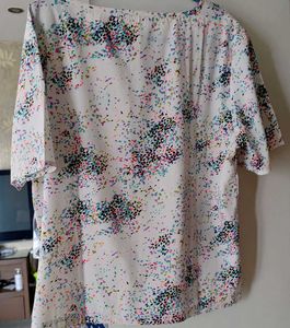 Speckled Print Boxy Top