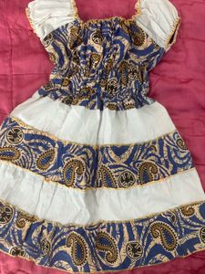 Vintage Burgundy &amp; White Dress