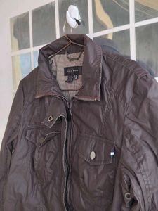 Zara Woman Brown Leather Jacket