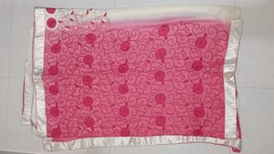 Elegant Pink &amp; Creme colour Embroidered Saree