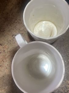 White Textured Mug