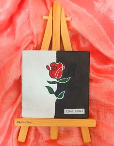Mini Rose Painting - Time Heals